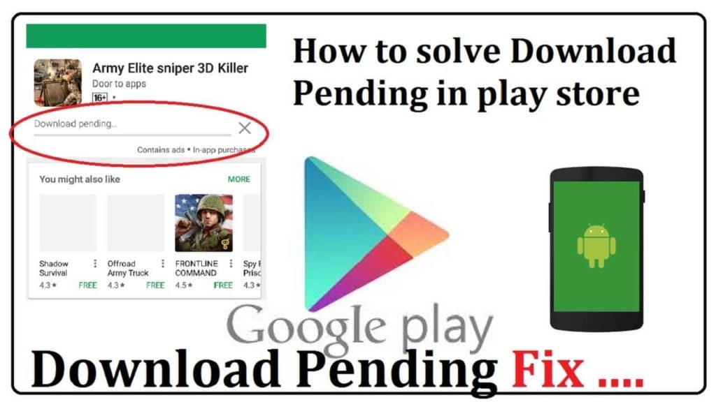 google play store download pending stuck