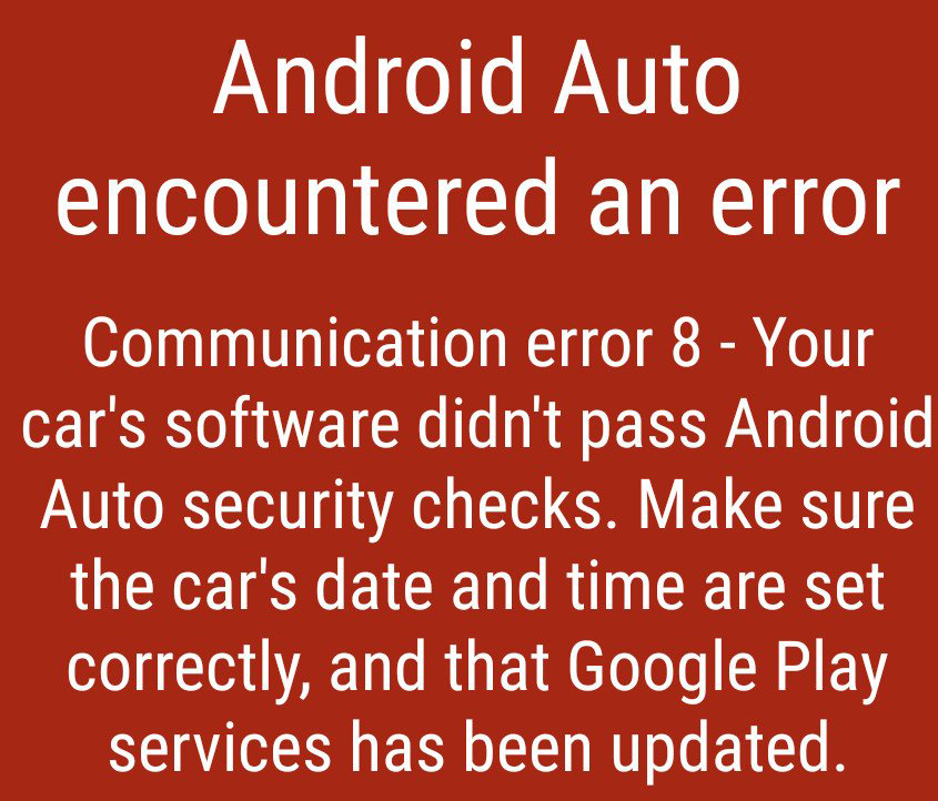 [Top 7 Solutions] How To Fix Android Auto Communication Error 8?
