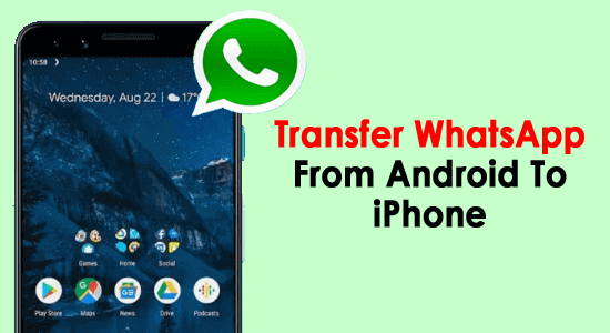 transfer whatsapp from android to iphone free