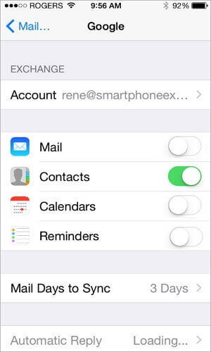Transfer Android Contacts To iPhone Using Google Account 4