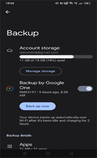Backup by Google One