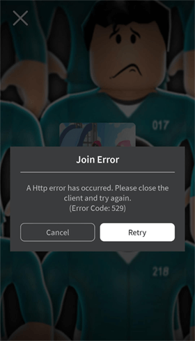 A HTTP Error Has Occurred Please Close the Client 